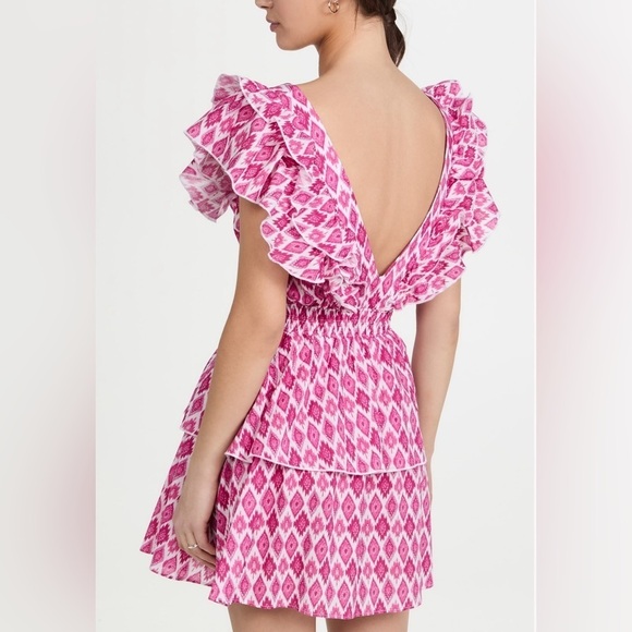 Playa Lucila Ruffle Mini Dress size M - Picture 4 of 9